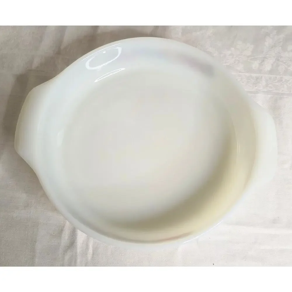 Vtg Anchor Hocking Fire King Casserole Baking Dish Nature's Bounty 9